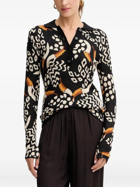 FARM Rio Tucanissimo polo sweater - Black - zdjęcie produktu nr 1