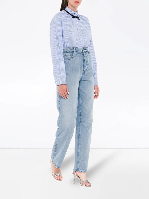 Miu Miu high-waisted straight-leg jeans - Blue - zdjęcie produktu nr 2