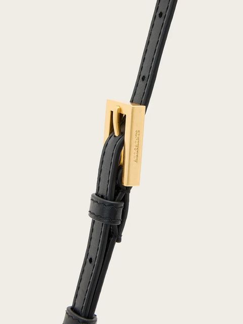 AllSaints torebka skórzana MAEVE kolor czarny W268XD