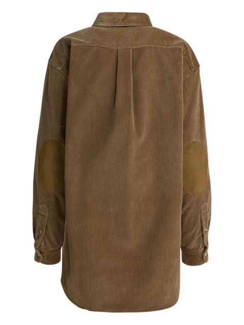 Miu Miu corduroy elbow patch shirt - Brown - zdjęcie produktu nr 2