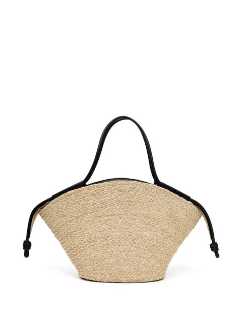 LOEWE large Paseo raffia tote bag - Neutrals