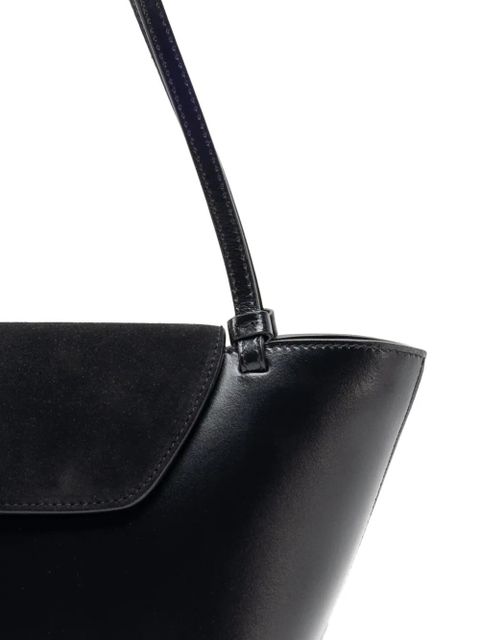 Elleme Courrier suede flap tote bag - Black - zdjęcie produktu nr 2