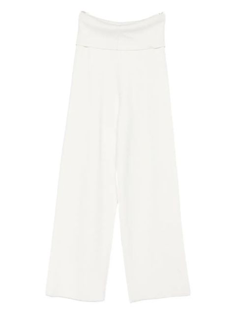 Aya Muse seam-detail trousers - White