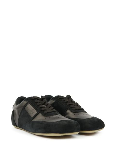 MM6 Maison Margiela leather sneakers - Black - zdjęcie produktu nr 2