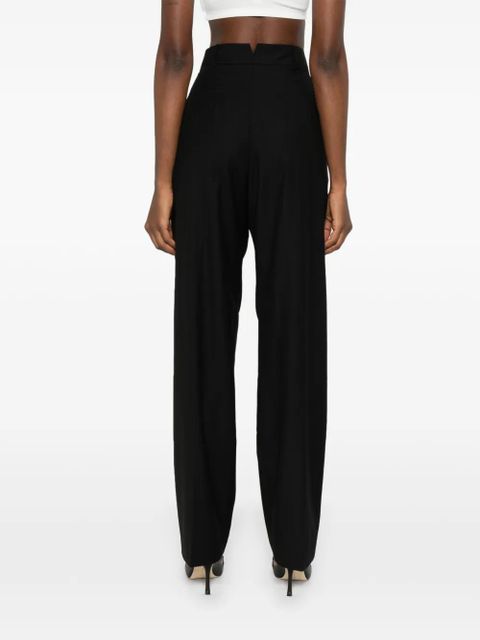 The Frankie Shop Gelso pleated trousers - Black