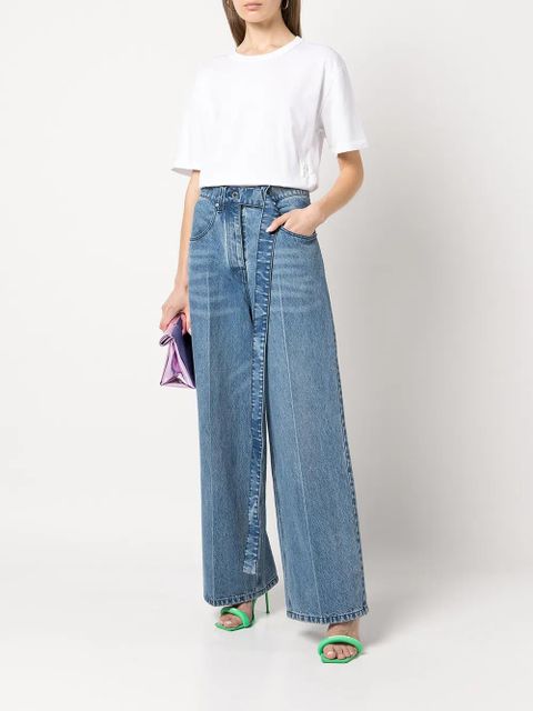 Alexander Wang rubberised-logo cotton T-shirt - White - zdjęcie produktu nr 2