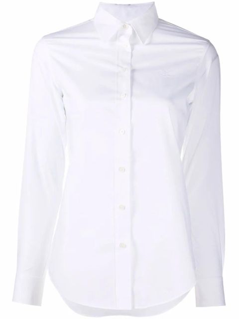 Lauren Ralph Lauren embroidered-logo shirt - White - zdjęcie produktu nr 1