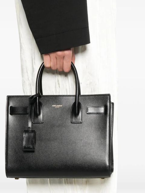 Saint Laurent logo-detail tote bag - Black - zdjęcie produktu nr 2