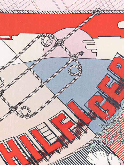 Tommy Hilfiger apaszka damska jedwabna - zdjęcie produktu nr 1