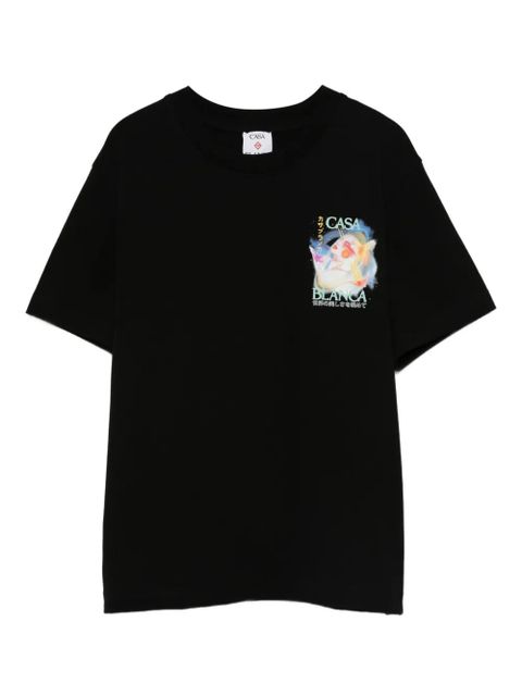 Casablanca logo-print T-shirt - Black - zdjęcie produktu nr 1