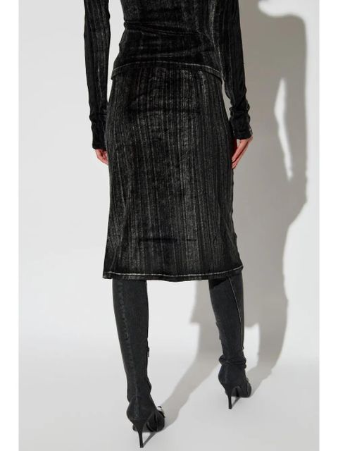 Diesel faded-effect pencil skirt - Black