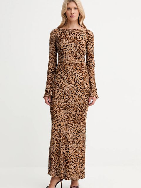 Twinset sukienka kolor brązowy maxi rozkloszowana 252TP2471 - zdjęcie produktu nr 1