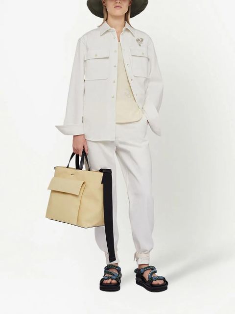 Jil Sander classic-collar cotton shirt - White - zdjęcie produktu nr 2