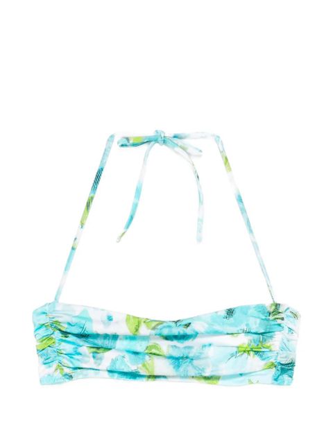 Chloé floral-print bikini top - Blue - zdjęcie produktu nr 1