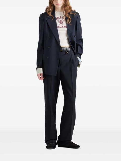 Prada mohair tailored trousers - Blue - zdjęcie produktu nr 2