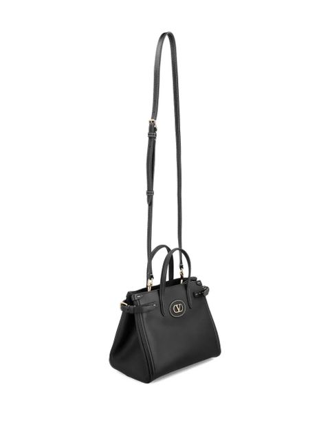 Valentino Garavani vlogo antibes leather shoulder bag - Black - zdjęcie produktu nr 2