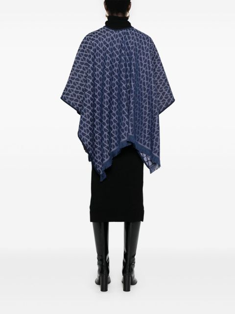 Valentino Garavani Toile Iconographe jacquard cape - Blue