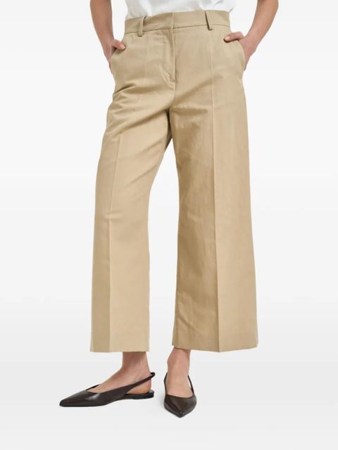 Weekend Max Mara pressed-crease cropped trousers - Neutrals - zdjęcie produktu nr 2