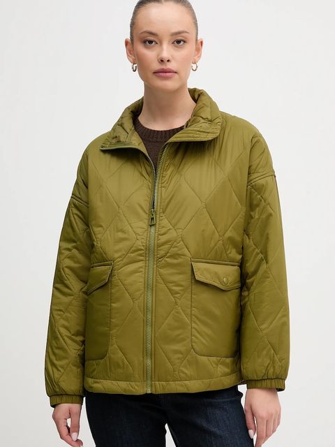 United Colors of Benetton kurtka kolor zielony przejściowa oversize 2YRYDN080 - zdjęcie produktu nr 1