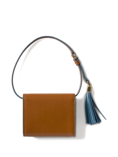 Miu Miu leather tassel wallet - Brown