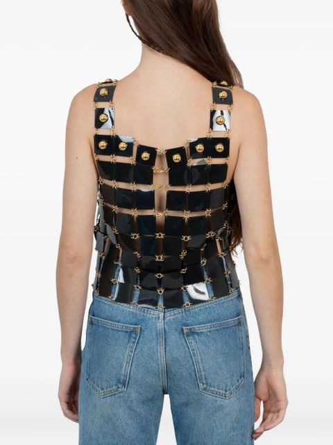 Rabanne square-panelled top - Black - zdjęcie produktu nr 2