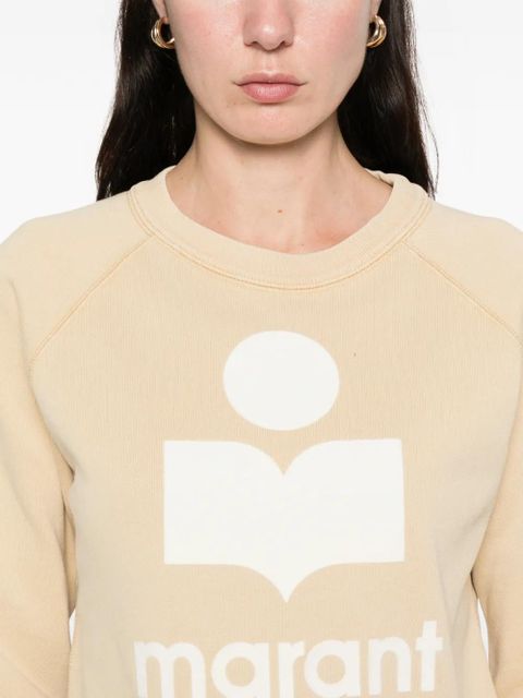 MARANT ÉTOILE logo print sweater - Yellow