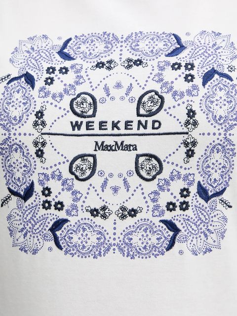 Weekend Max Mara t-shirt bawełniany WEST damski kolor biały 2615971041600