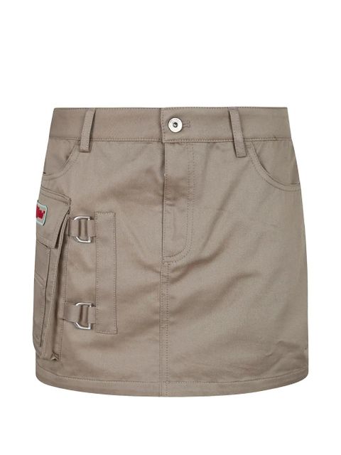Off-White CO Gab pocket mini skirt - Brown - zdjęcie produktu nr 1