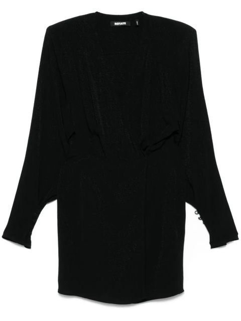 ROTATE BIRGER CHRISTENSEN long-sleeve mini dress - Black - zdjęcie produktu nr 1