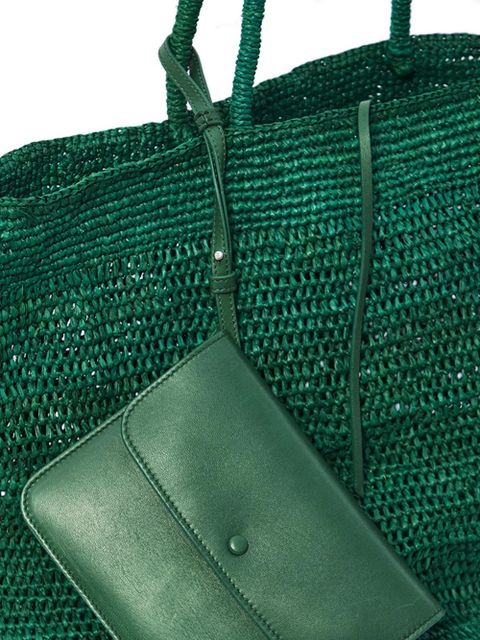 The Row Oregon interwoven tote bag - Green