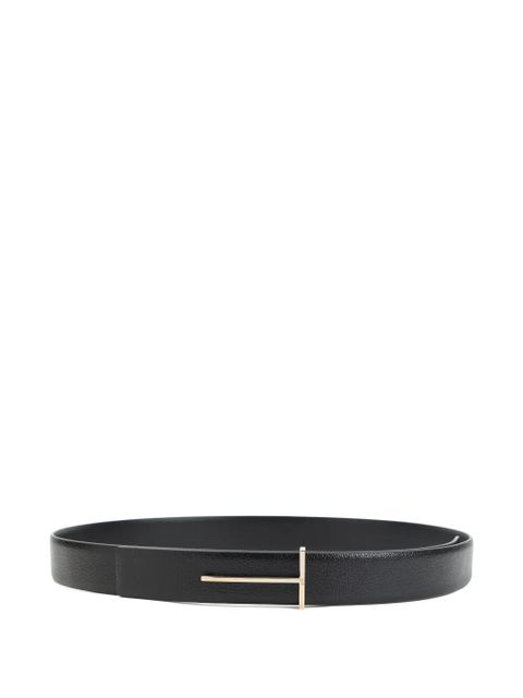 TOM FORD t buckle leather belt - Black - zdjęcie produktu nr 1