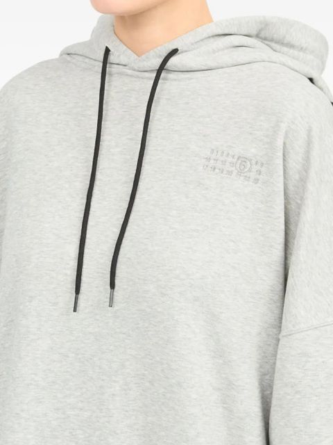MM6 Maison Margiela numbers-motif hoodie - Grey