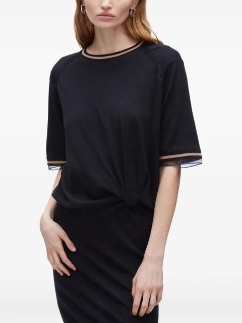 3.1 Phillip Lim twist-detail wool dress - Blue