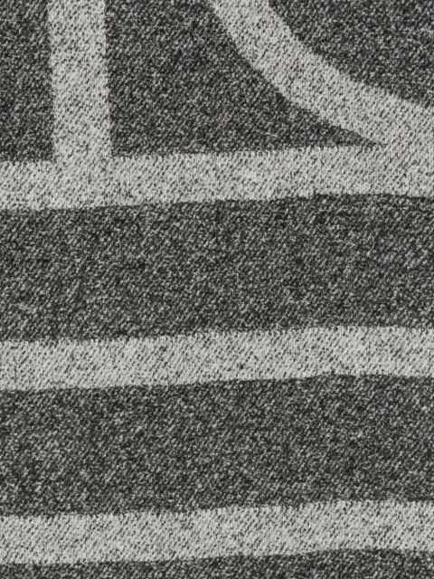 TOTEME monogram jacquard scarf - Black