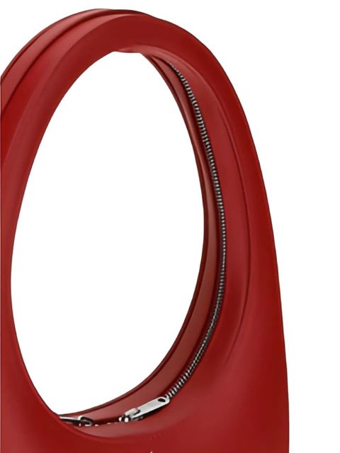 Coperni Swipe oval-frame zip shoulder bag - Red