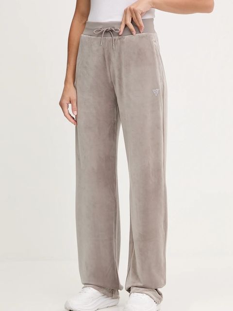 Guess spodnie dresowe COUTURE damskie kolor beżowy gładkie V3BB26 K0232