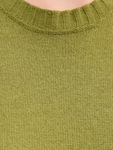 United Colors of Benetton kamizelka z dodatkiem wełny kolor zielony lekki 126WD10BA - zdjęcie produktu nr 2