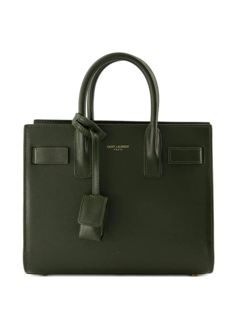 Saint Laurent nano Sac De Jour tote bag - Green