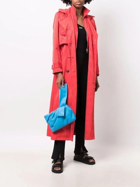 AMBUSH Nejiri leather wrist clutch bag - Blue