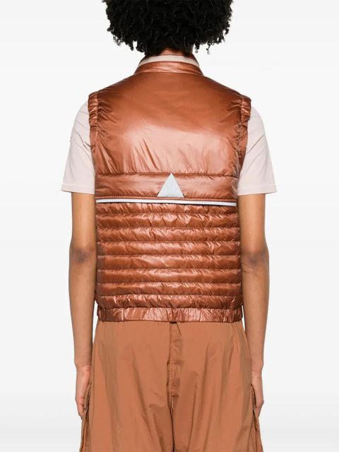 Moncler Grenoble Gumiane quilted down gilet - Red