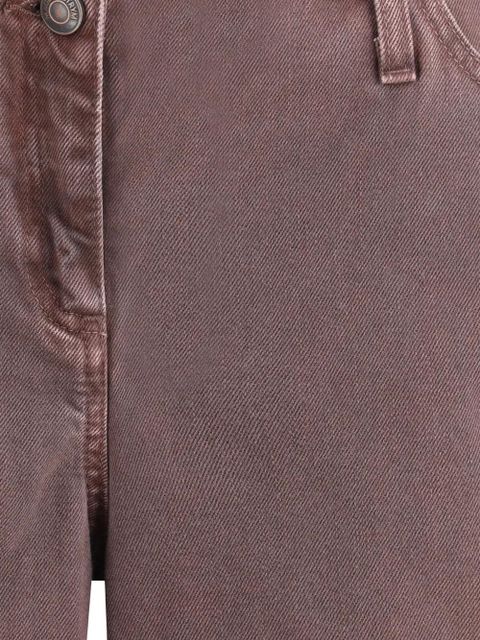 Magda Butrym wide-leg denim trousers - Brown