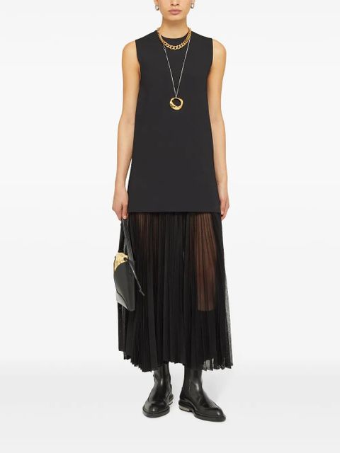 Jil Sander small Curve cross body bag - Black