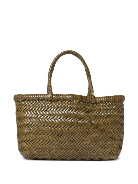 DRAGON DIFFUSION mini Flat Gora woven-design tote bag - Brown - zdjęcie produktu nr 1