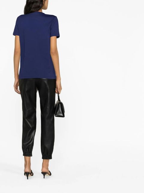 Balmain logo-print short-sleeve T-shirt - Blue