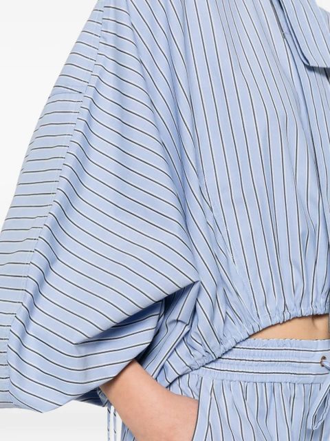 ZIMMERMANN mandarin-collar shirt - Blue