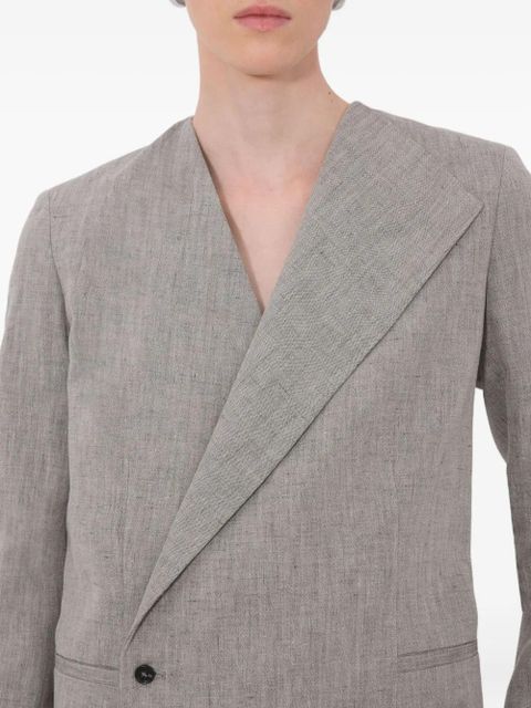LouLou de Saison Suna asymmetrical blazer - Grey