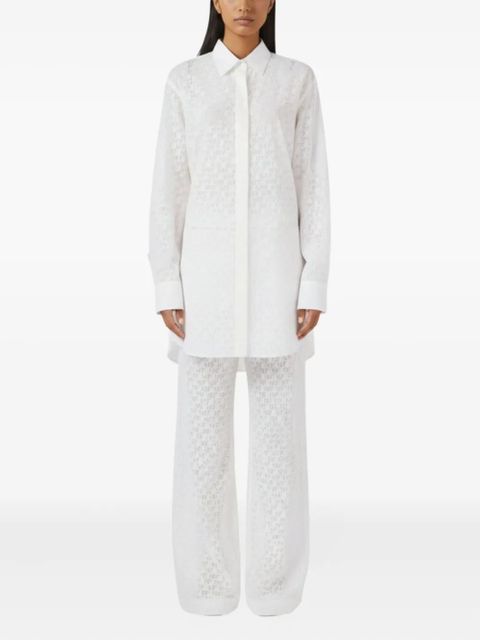 Off-White monogram mini shirt dress