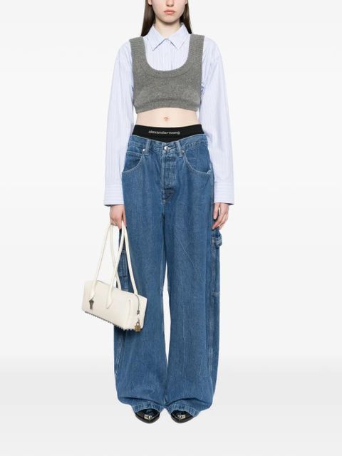 Alexander Wang Prestyled logo-waist jeans - Blue - zdjęcie produktu nr 2