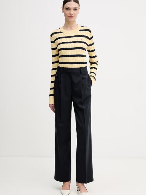 Tommy Hilfiger spodnie z dodatkiem wełny - zdjęcie produktu nr 2