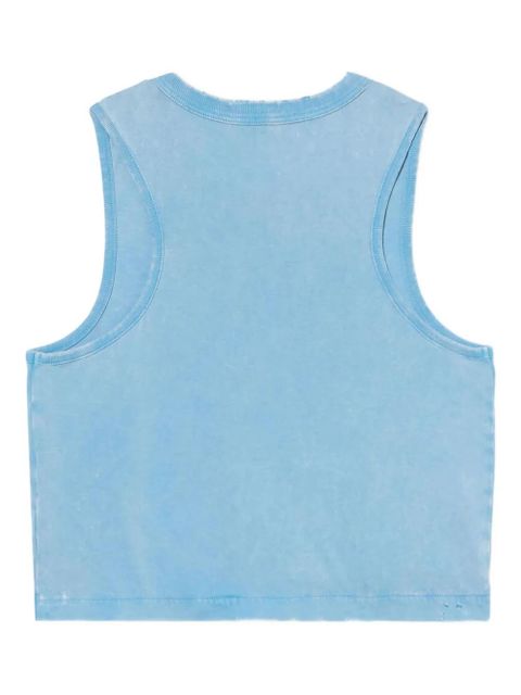 Off-White Switch Off cotton sleeveless tank top - Blue - zdjęcie produktu nr 2
